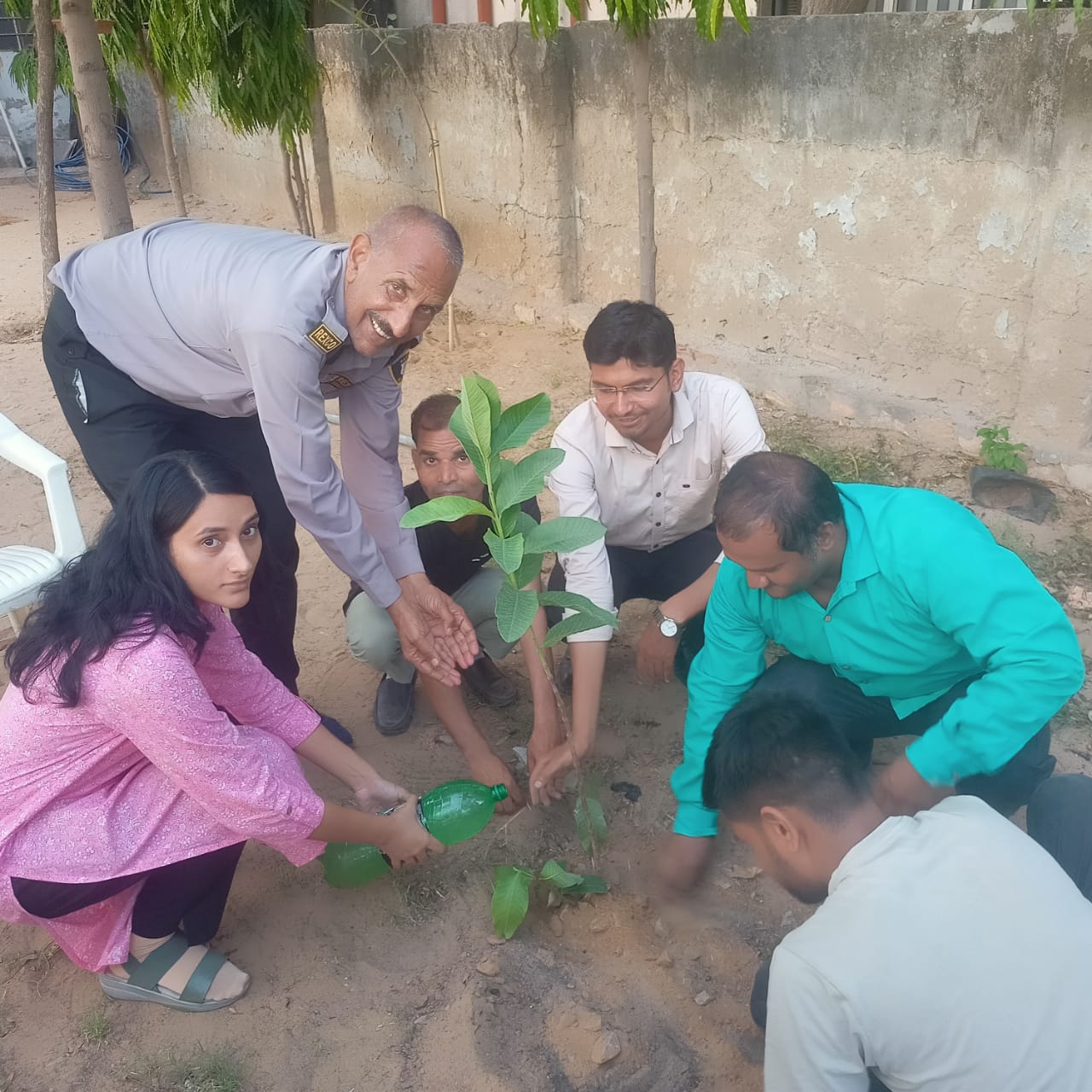 Plastic free India tree plantation malviya nagar